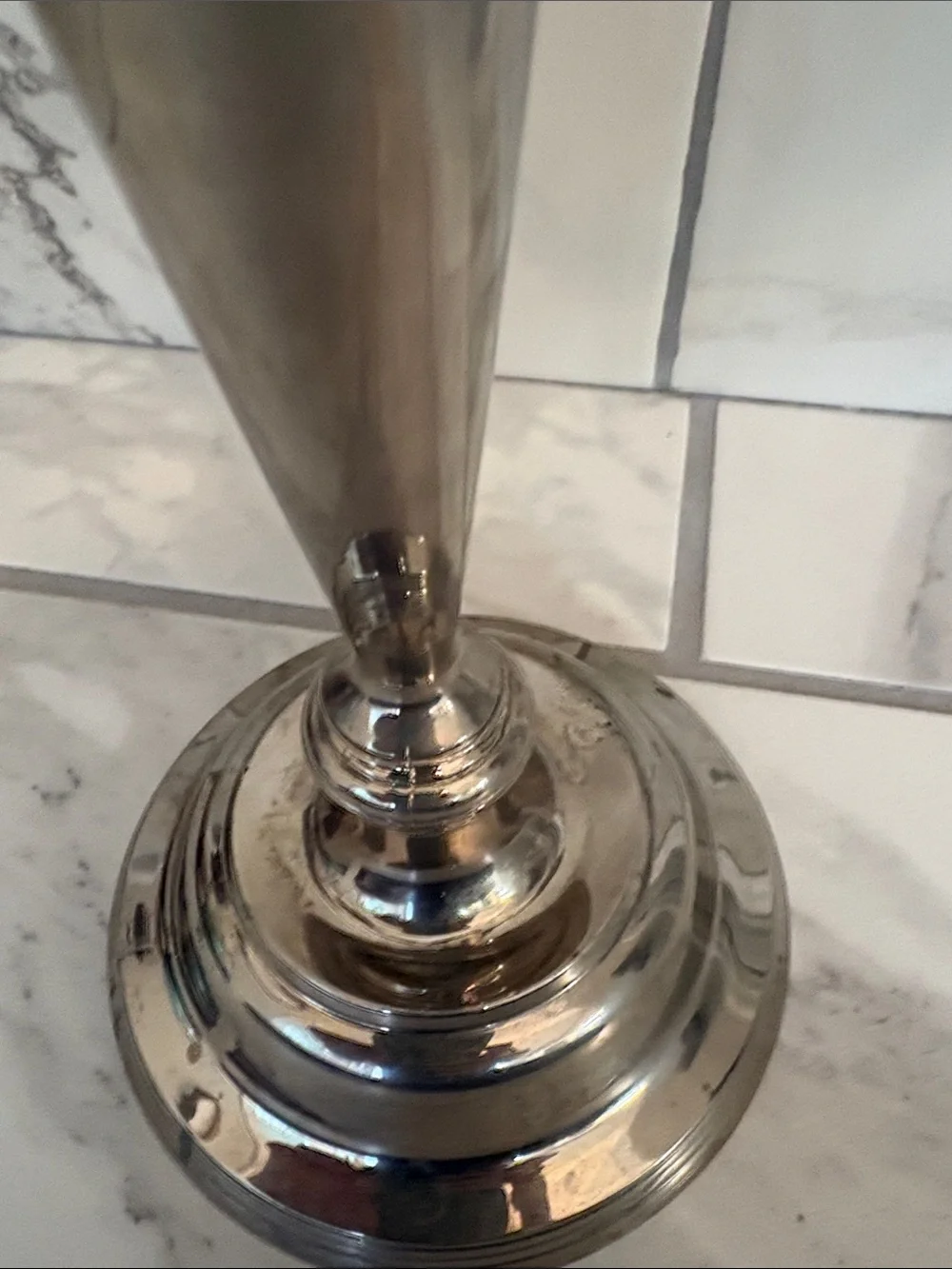 Vintage 3-Arm Silver- Plated Candelabra - Home Accents